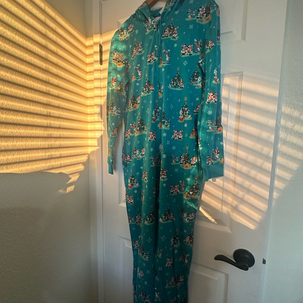 Christmas Disney  Adult Onesie with Hood (S)